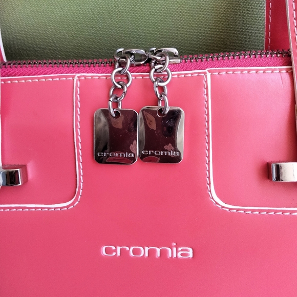 Cromia leather shoulder bag 👜 purse - Picture 8 of 9